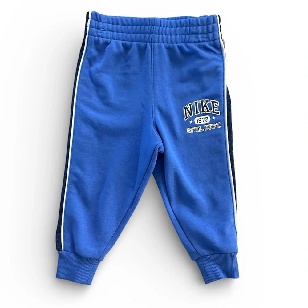 Nike Blue Sporty Athletic Crewneck Sweatshirt & Jogger Pants Boys Size 2T NWT